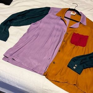 Farm rio color block blouse